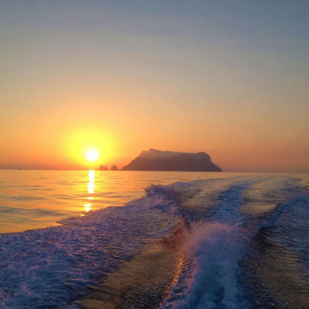 sunset cruise from Positano