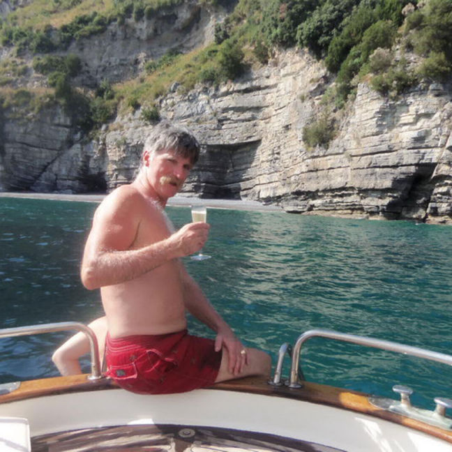 drinking on board in Capri